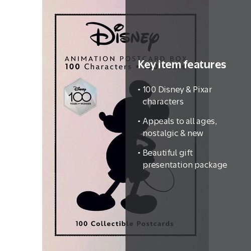Disney Animation Postcard Box, 100 Collectible Postcards - Walmart.com