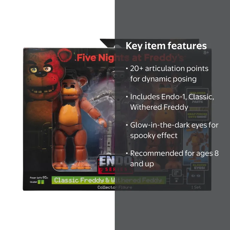 Five Nights at Freddy's -Endo-1 with Classic 6 inch Freddy Parts