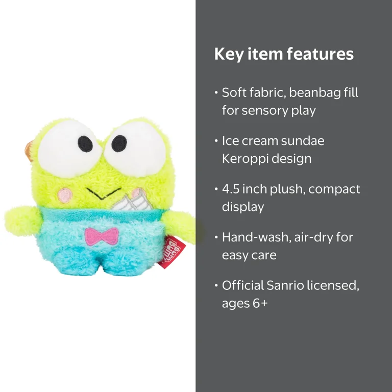 BumBumz 4.5-inch Hello Kitty® and Friends FoodTruckBumz - Keroppi