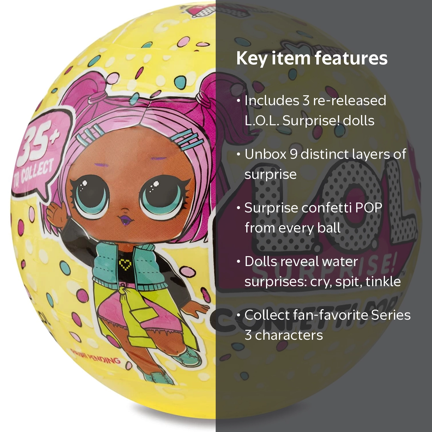 LOL Surprise Series 3 Confetti Pop Doll Ball Mystery 12-Pack