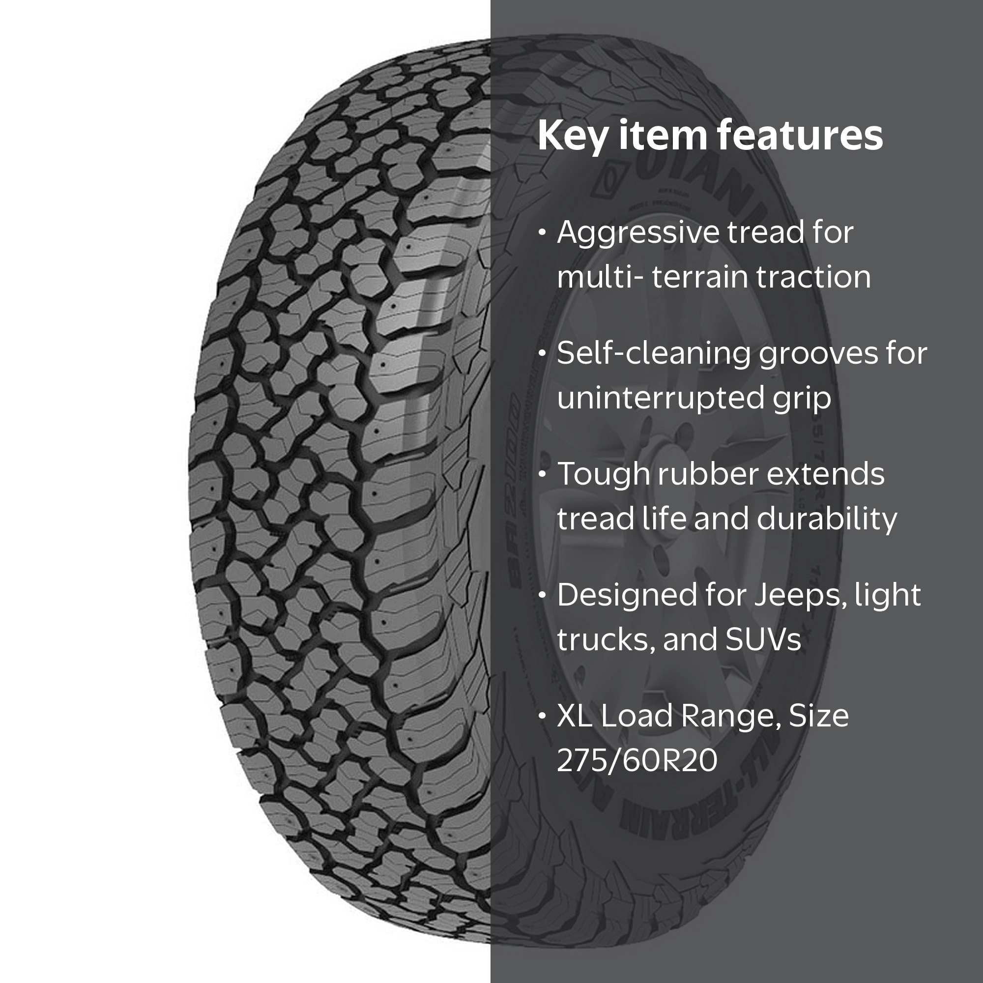 Otani SA2100 All Terrain 275/60R20 116T XL Passenger Tire
