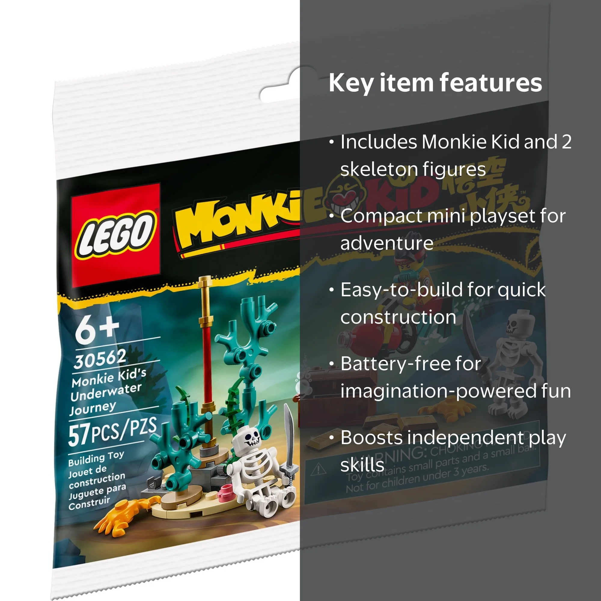 LEGO Monkie Kid's Underwater Journey 30562 - Walmart.com