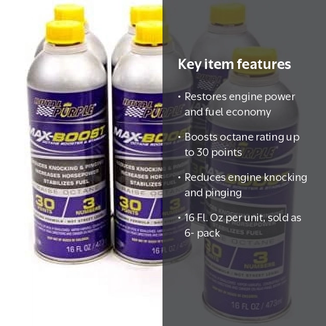 Royal Purple, Max Boost Octane Boost, 11757, 16 Fl Oz 6 Pack