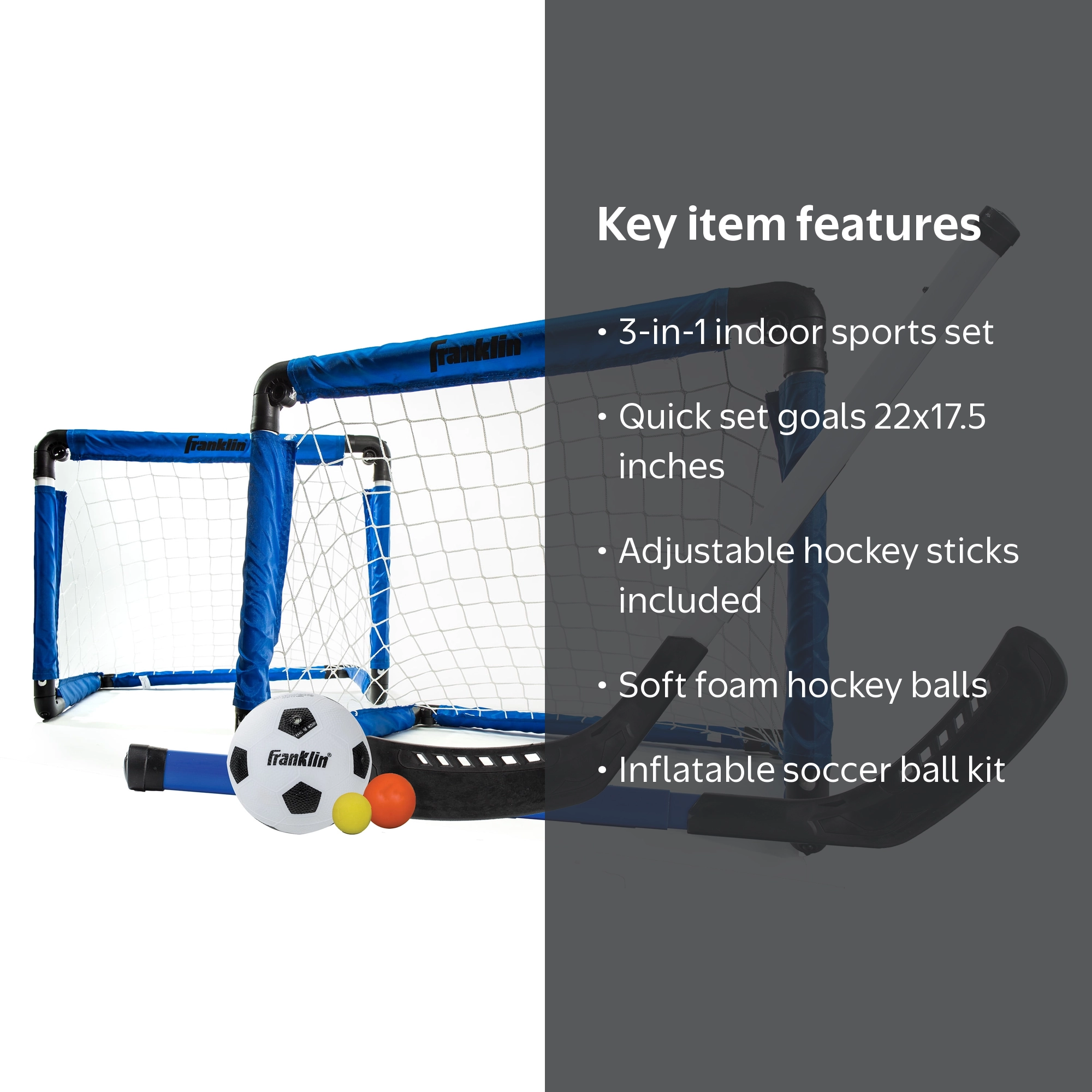 Franklin Sports 3-in-1 Indoor Sports Set - Walmart.com