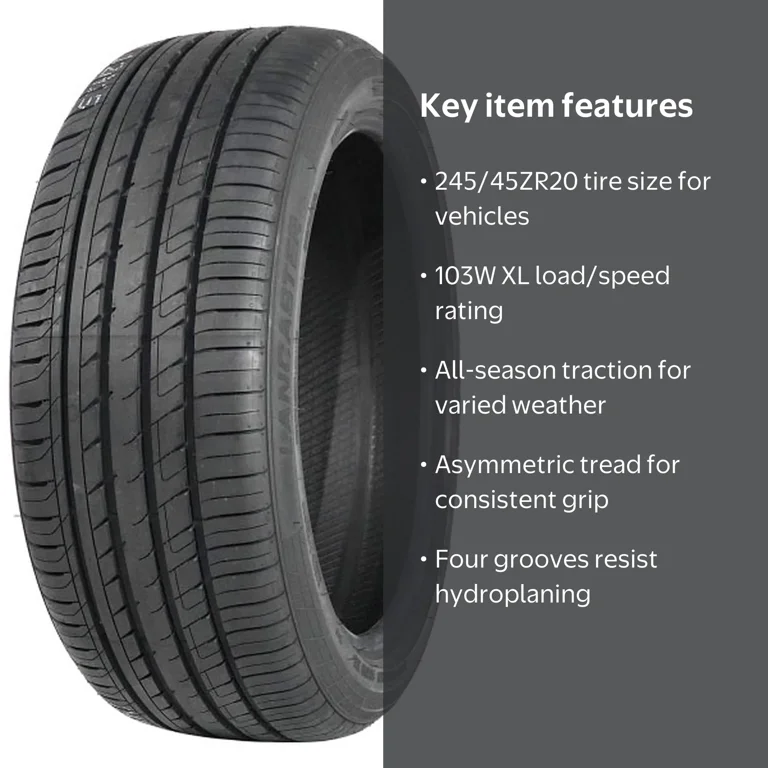 Lancaster LR-66 All Season Tire, 245/45ZR20 103W XL, Passenger