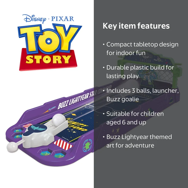 World Tech Toys, Buzz Lightyear Soccer Play Set, with Goal and 3