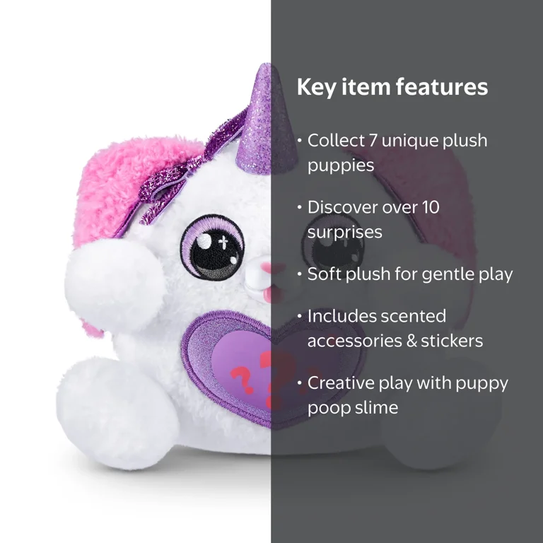 ホーンズ サプライズ P. 'Horne's Surprise' Rainbocorns Scented Puppycorn Plush Toy with Surprises, Scented