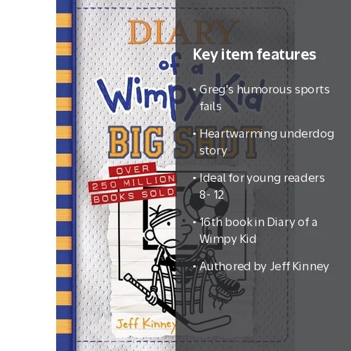Jeff Kinney, Book, Big Shot, Diary of a Wimpy Kid #16 - Walmart.com