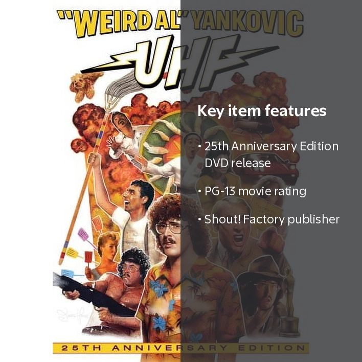 SDS UHF 25th Anniversary Edition DVD Comedy with 'Weird Al