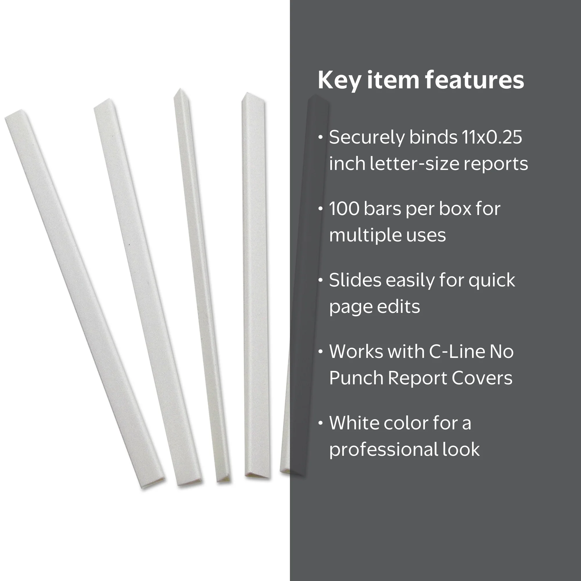 durable spine bars and cover combo pack GSHLLO 15 Pcs 31cm Long Plastic Sliding Binder A4 Paper Binder Thin Slide Grip Binding Bars Report Binder Sliding Bars Slide Document Holder Report Clip for Classification Bars slide easily on to report covers to securely hold 8 1/2 inch x 11 inch documents Spine Bars Made in Germany