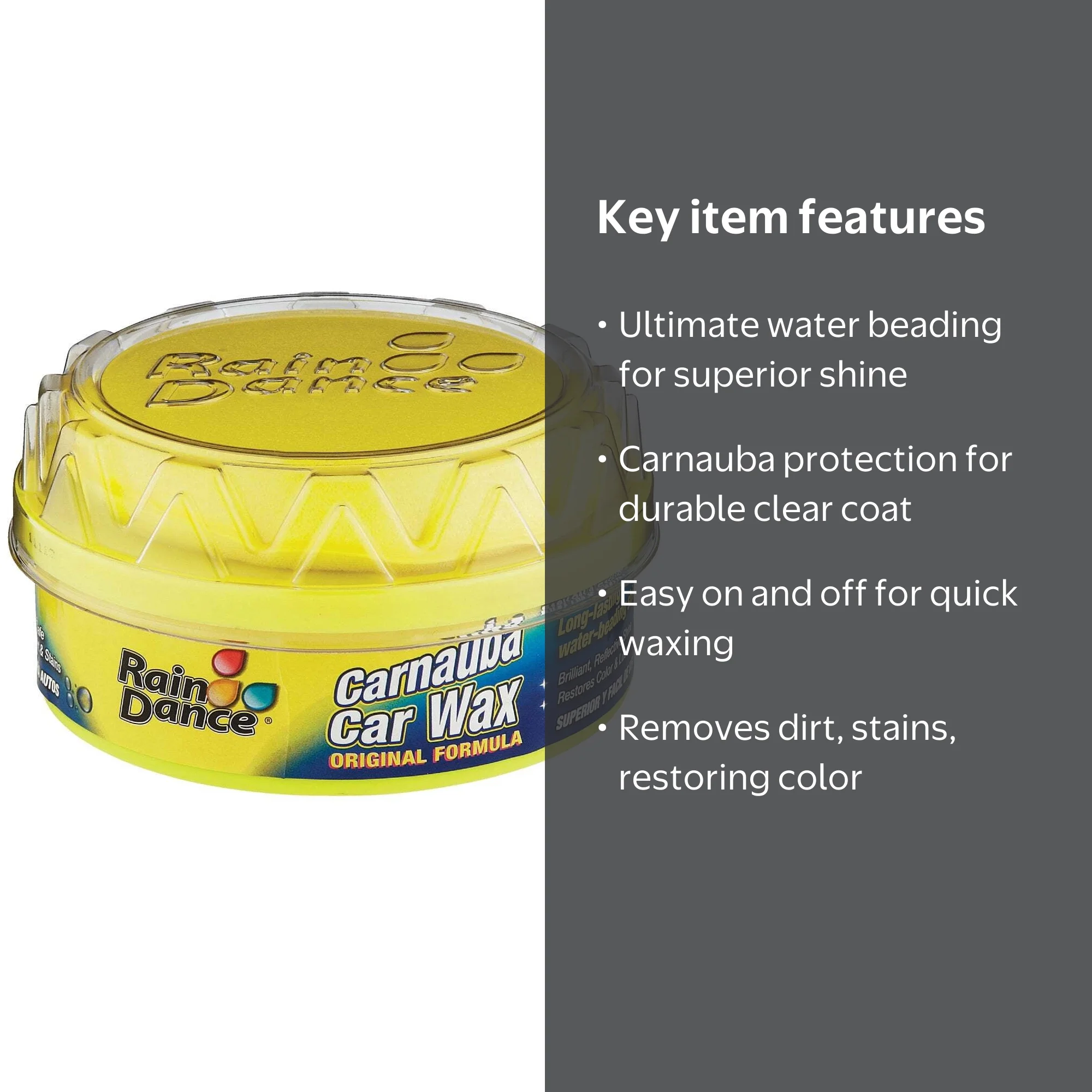 No7 Cyclo Rain Dance Cream Car Wax - Universal Automotive Polish