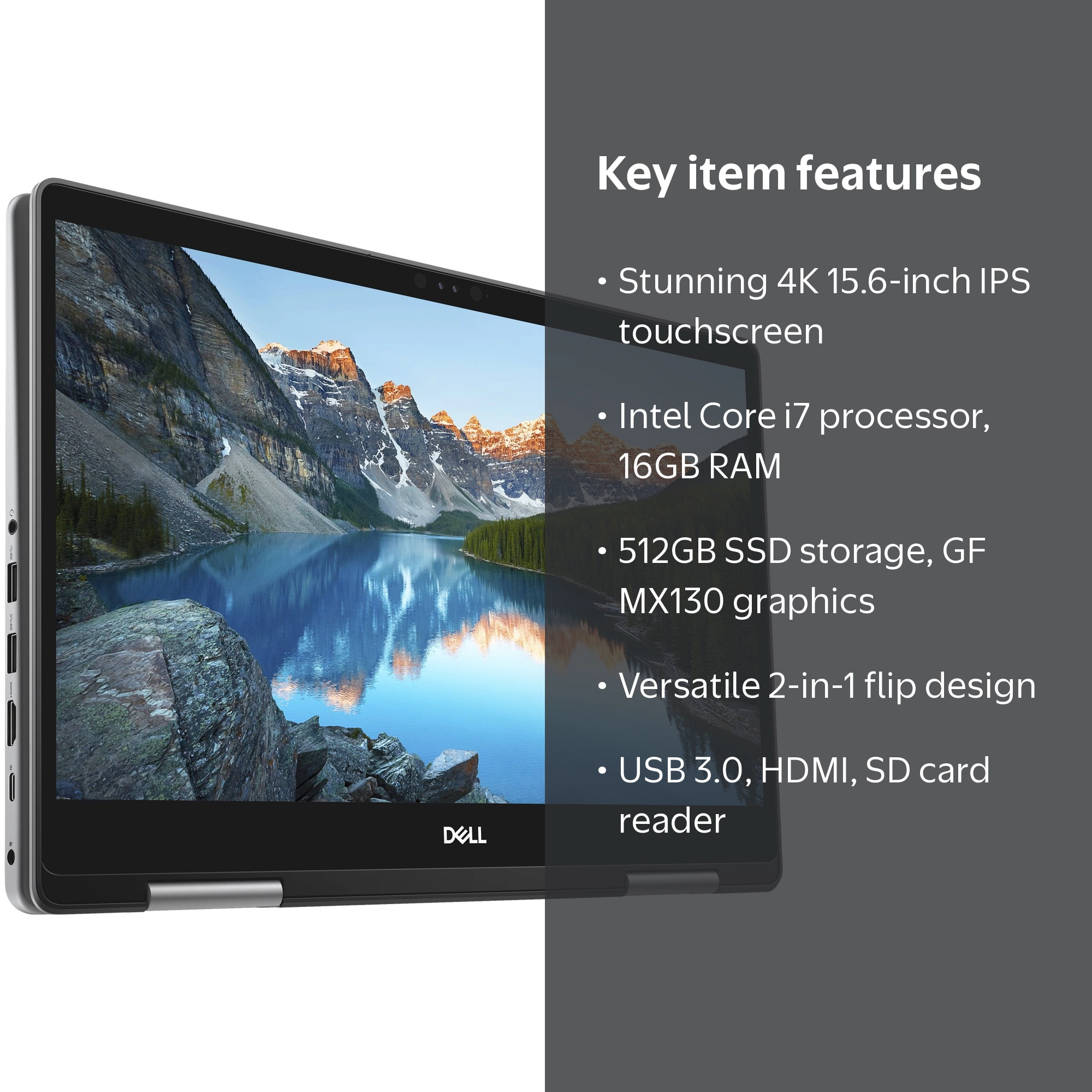 Dell Inspiron 7573 2-in-1 - Flip design - Intel Core i7 - 8550U