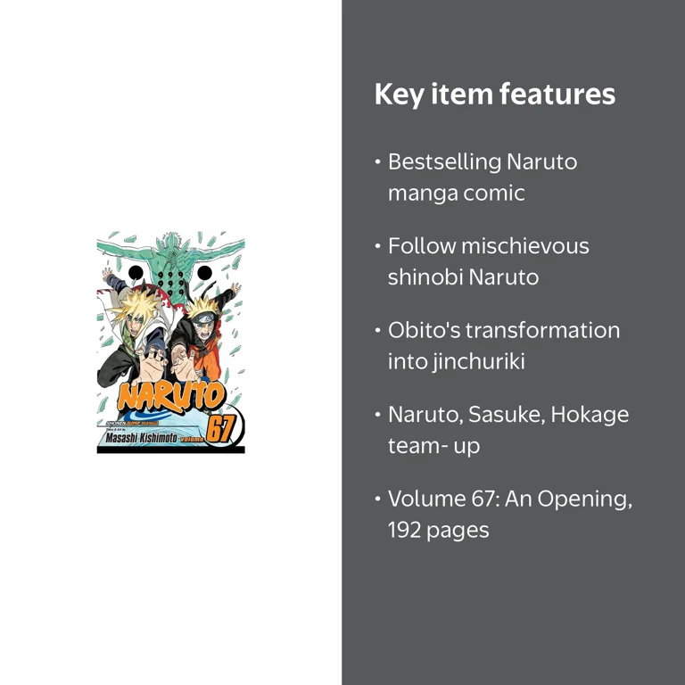 Naruto Naruto, Vol. 67: An Opening, Book 67, (Paperback) - Walmart.com