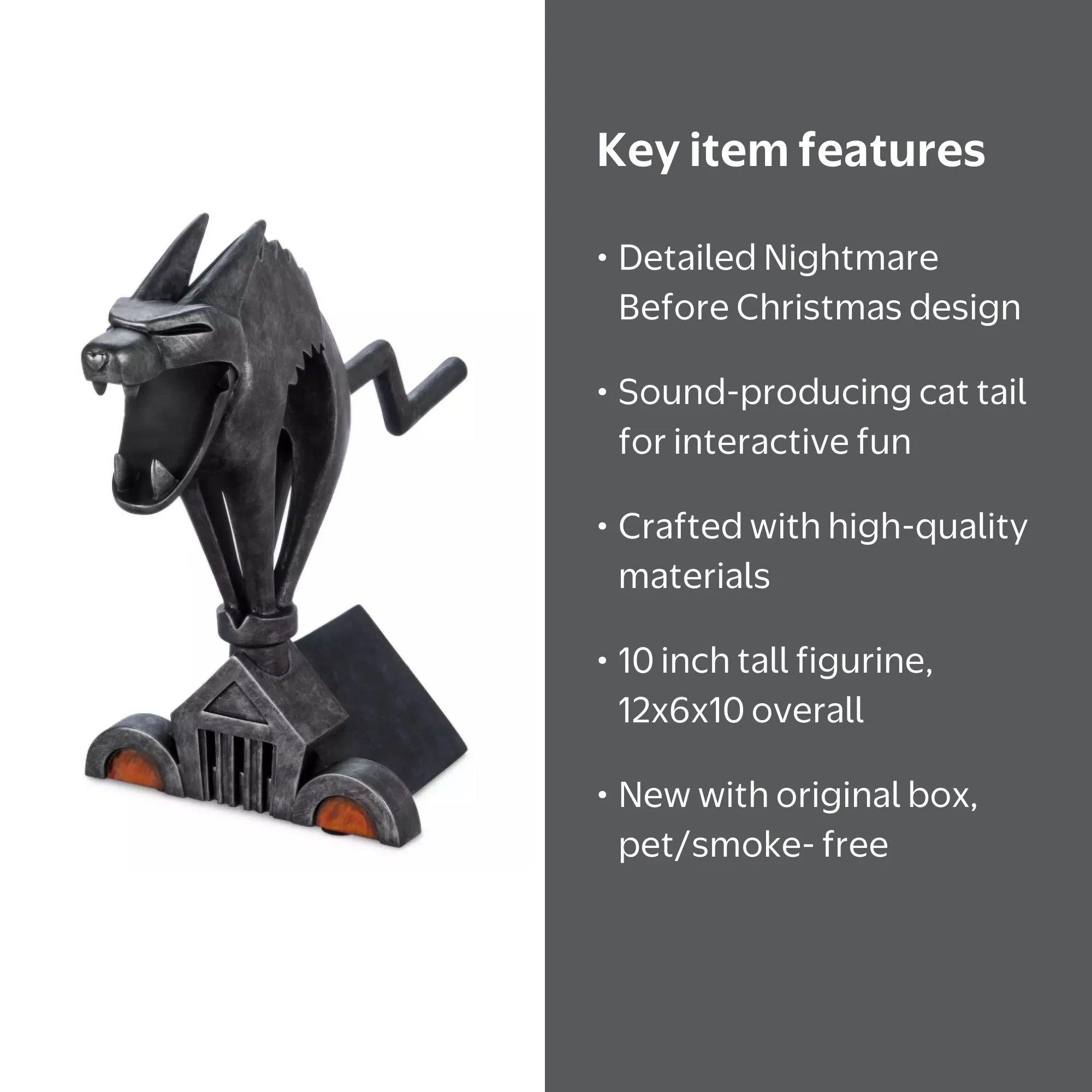 Disney Parks Nightmare Before Christmas 30th Collectible Cat Siren