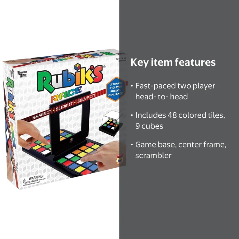 University Games Rubik's Pattern Match Game, Fast-Paced Sliding