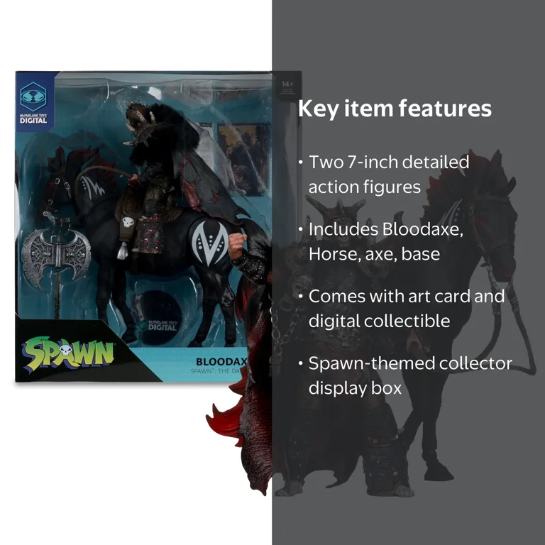 McFarlane Toys, Action Figure, Bloodaxe with Horse, 7