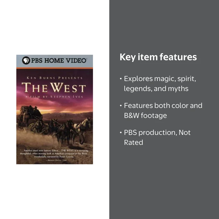 PBS The West DVD, 5 DVDs, frontier documentary, color - Walmart.com