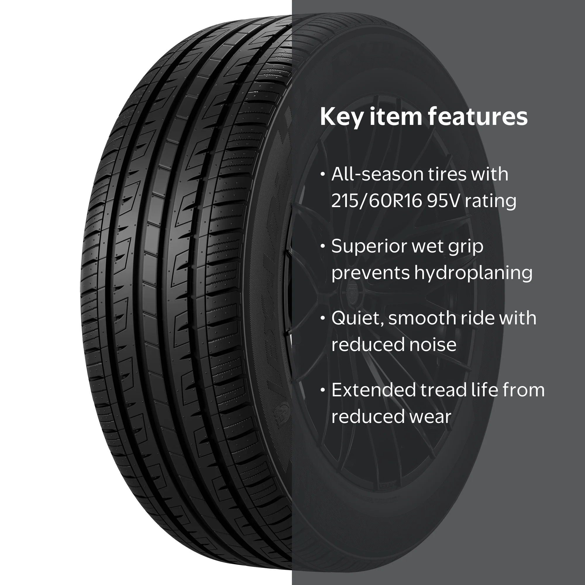 Lexani LXTR-203 All Season Passenger Tire 215/60R16 95V, CUV