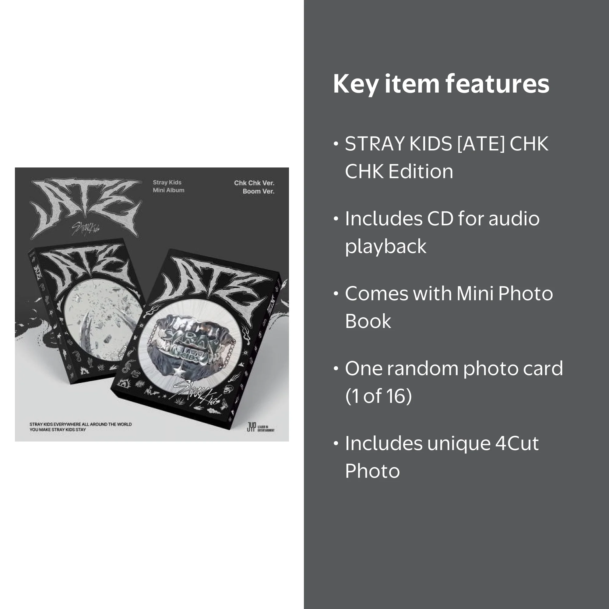 STRAY KIDS - [ATE] Mini Album CHK CHK Version - Walmart.com