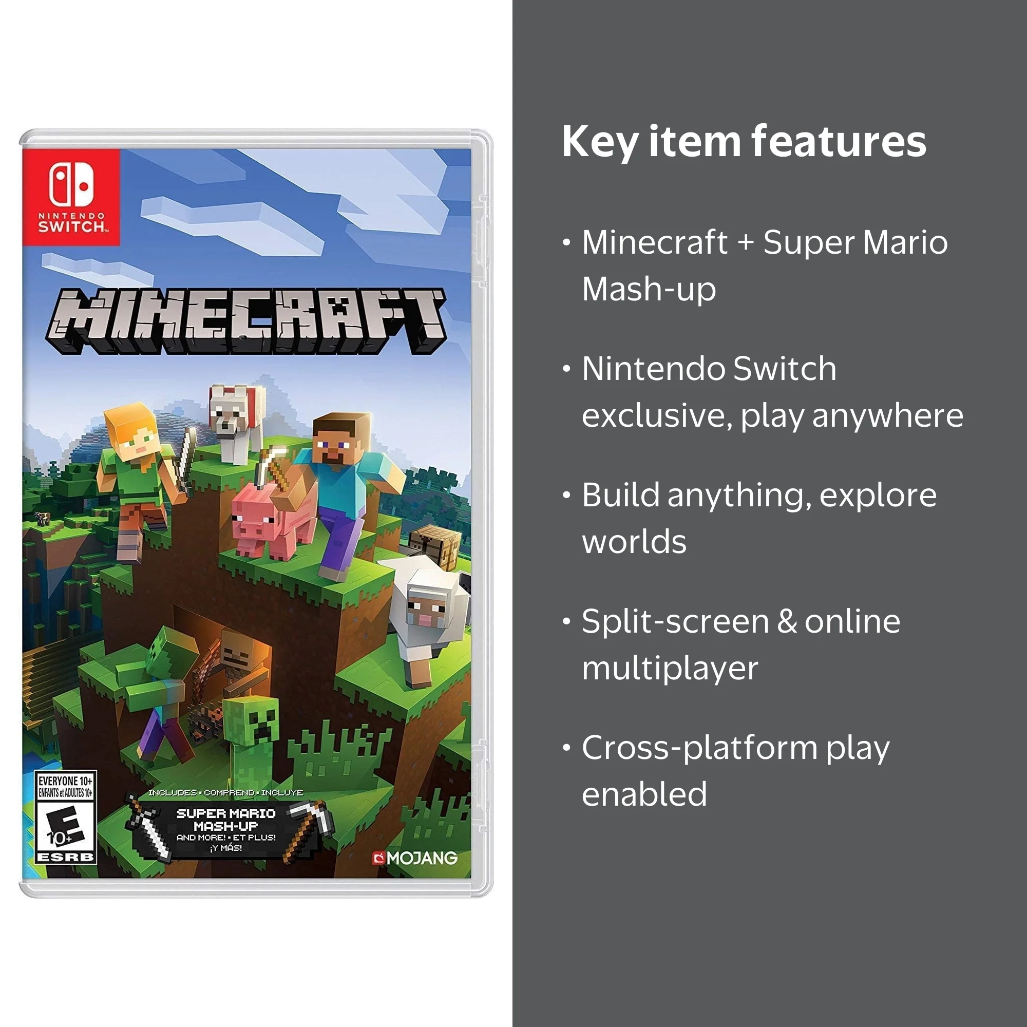 Nintendo, Minecraft with Super Mario Mash-up, Nintendo Switch Game