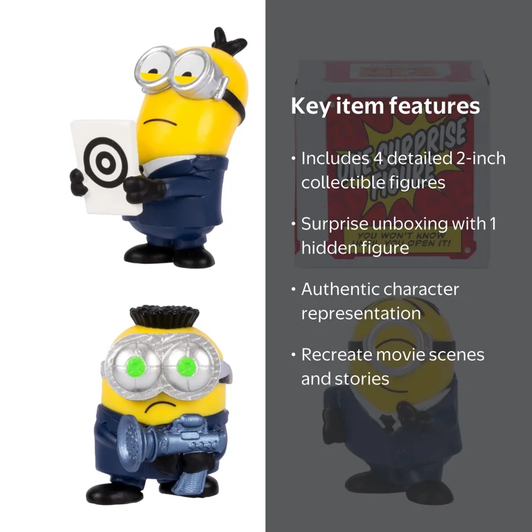 Despicable Me 4 Minions AVL Squad 4-Pack Mini Figures - Walmart.com