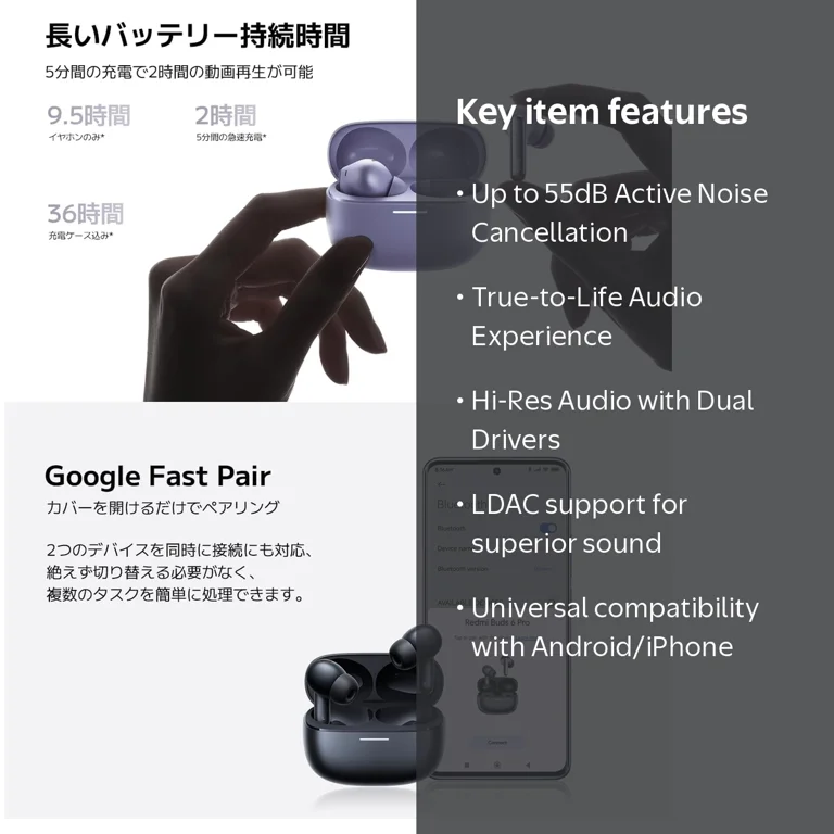 Xiaomi Redmi Buds 6 Pro, True-to-Life Audio, Hi-Res Audio with