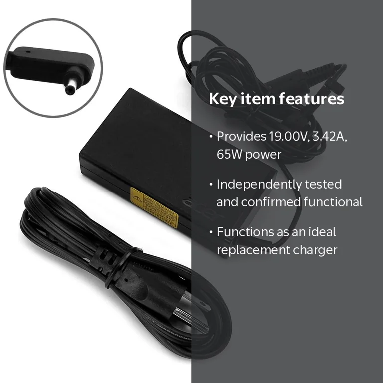 Acer Chromebook C720 Laptop Charger, Black - Walmart.com