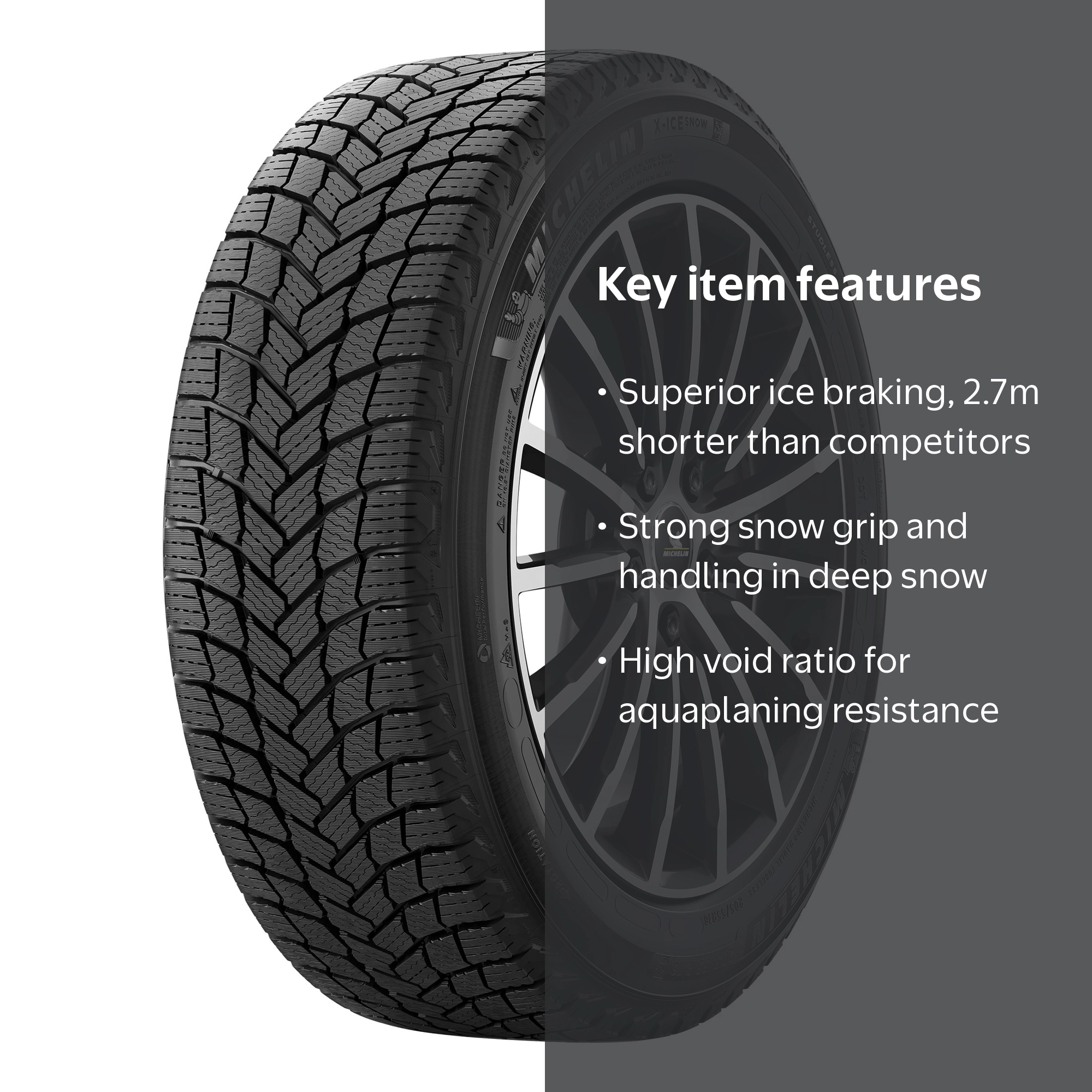 Michelin X-Ice Snow Winter 255/55R20/XL 110T Tire - Walmart.com