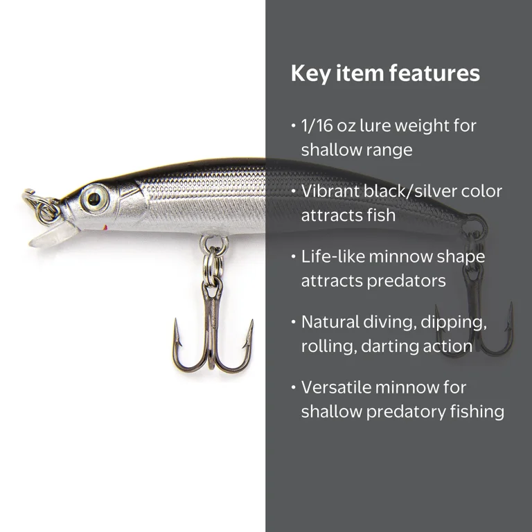 black minnow lure fishing 6th Sense Frequency Neon Adjustable action Yo-Zuri Hydro Minnow LC 6