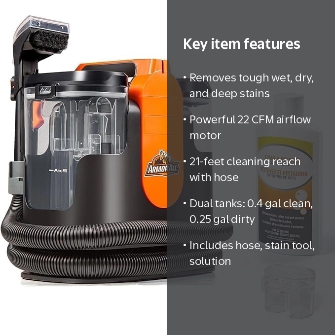 Armor All SCC301 0901 Upholstery & Carpet Cleaner for Auto & Home