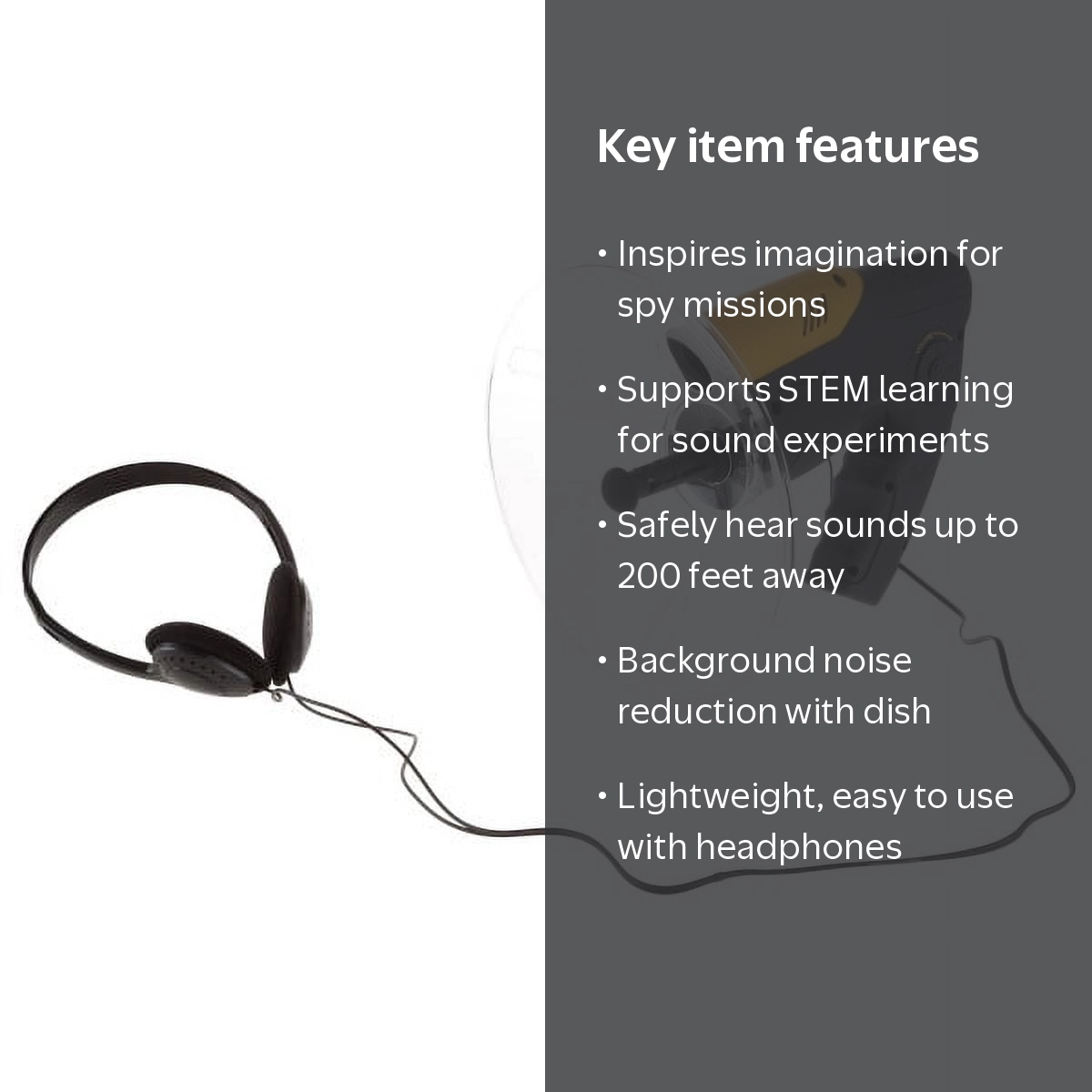 Hey Play 80-L0800 Electronic Listening Device for Science