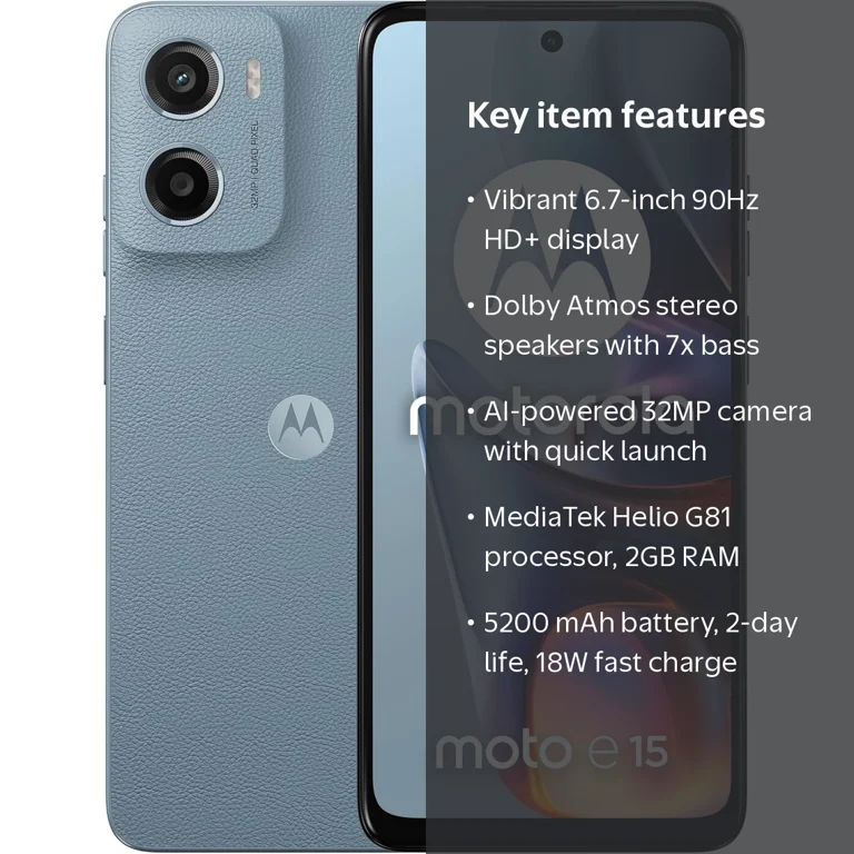 Motorola Moto E15 6.67