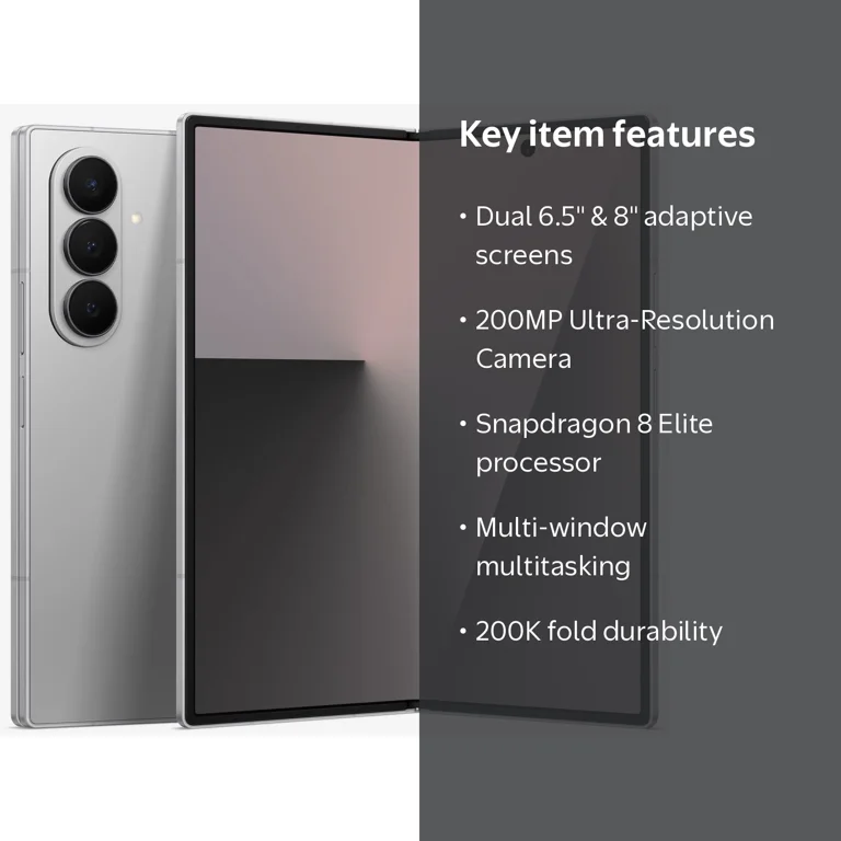 galaxy z fold 7 シルバーシャドウ 国内simフリー 512gb Samsung, Galaxy Z Fold7 Smartphone, 512GB, Silver Shadow - Walmart.com