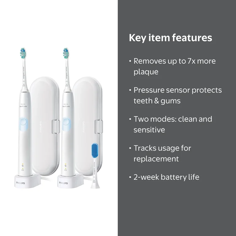 Philips Sonicare ProtectiveClean 4300 Electric Toothbrush, Optimal