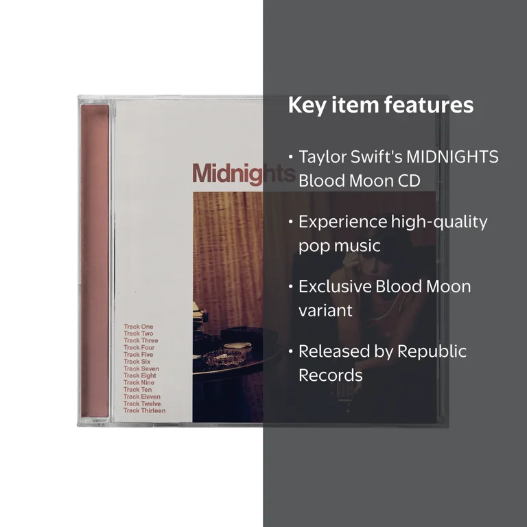 Taylor Swift 2022 - Midnights [Blood Moon Edition] Music CD