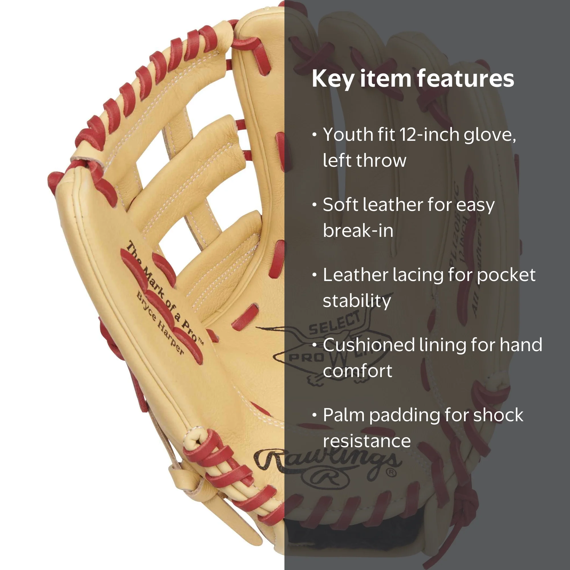 Rawlings Select Pro Lite 12-inch Glove - Bryce Harper | Left Hand
