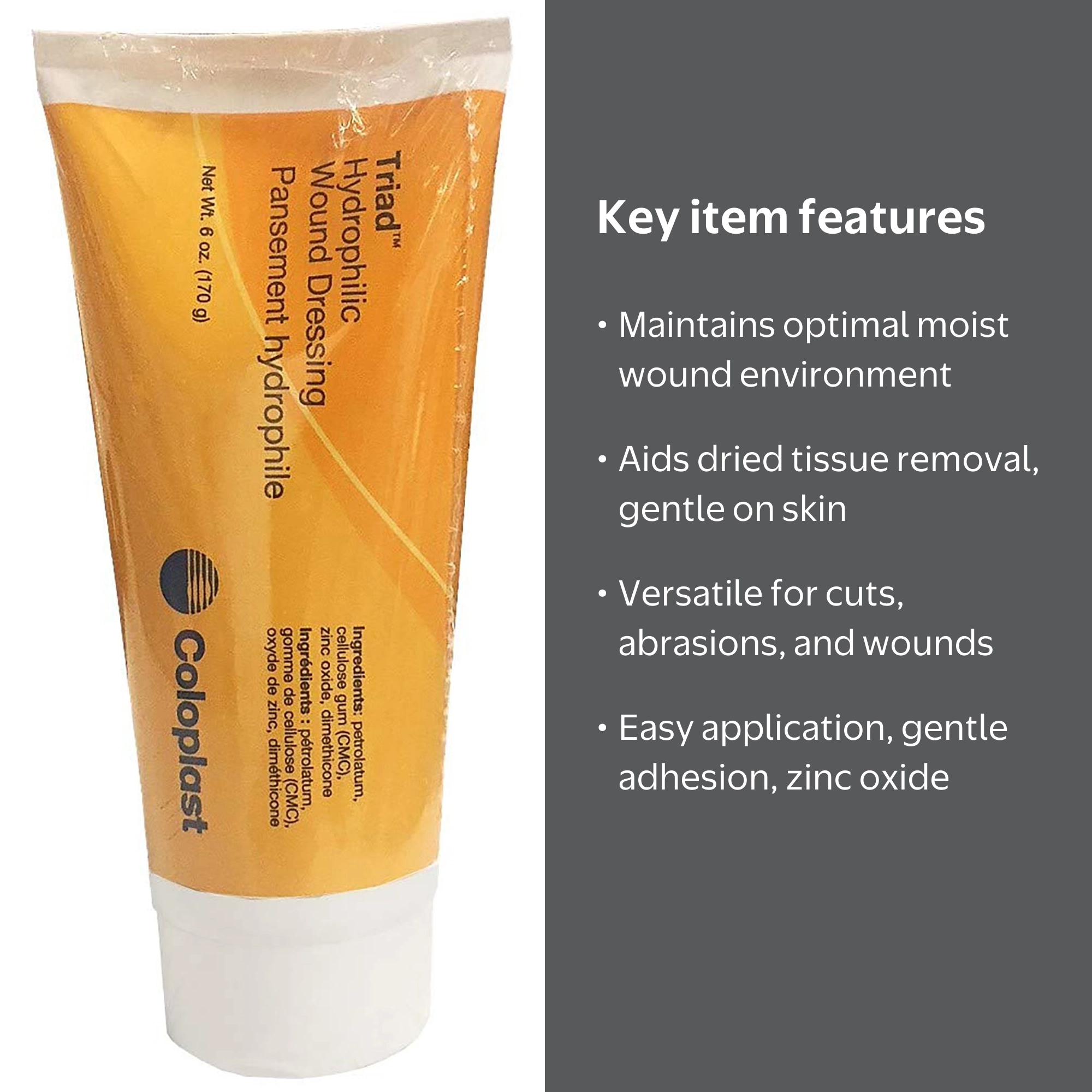 Coloplast Triad Hydrophilic Wound Dressing, 6 Oz. Coloplast Triad Hydrophilic Wound Dressing, 6 Oz.