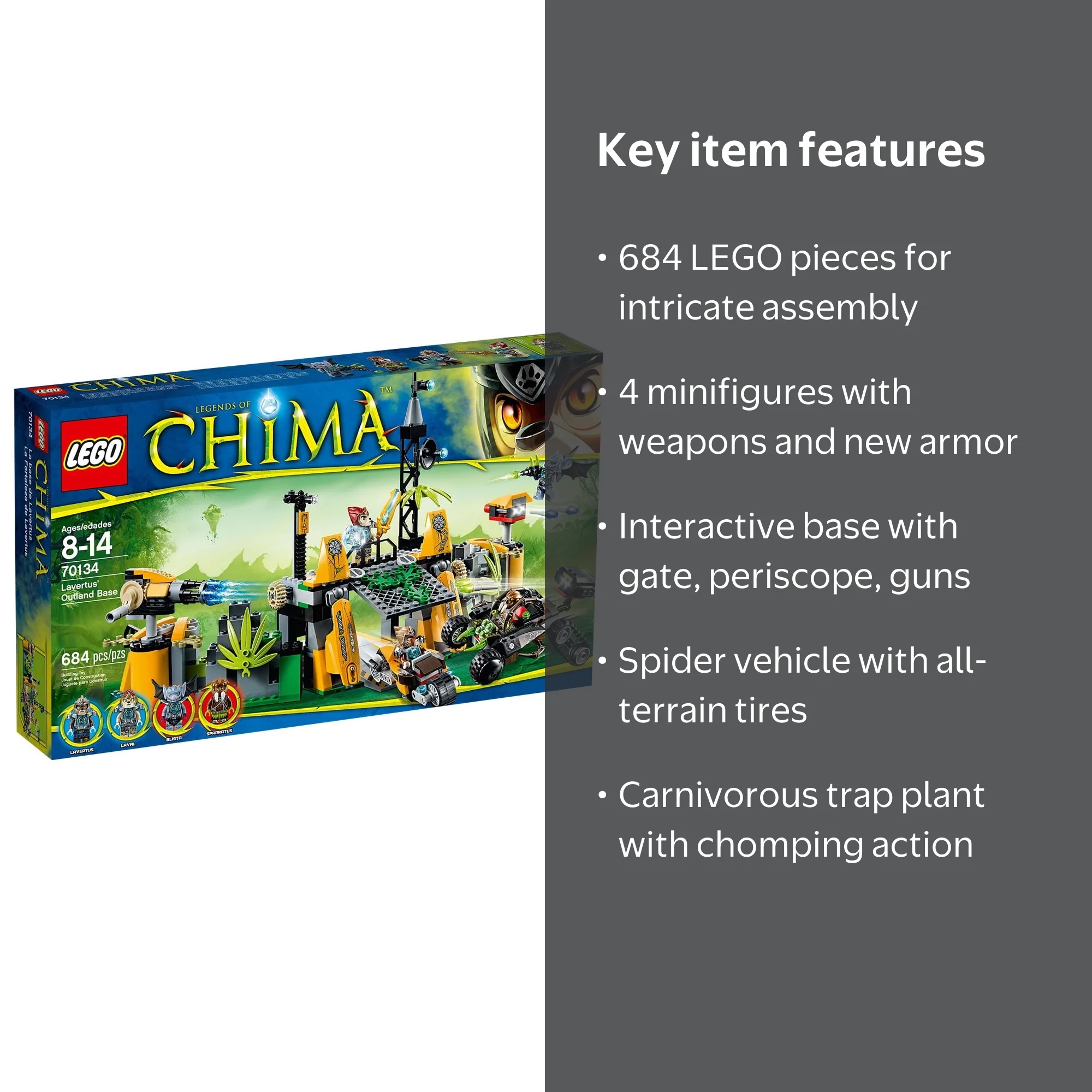 Legends of Chima Lavertus' Outland Base Set LEGO 70134 - Walmart.com