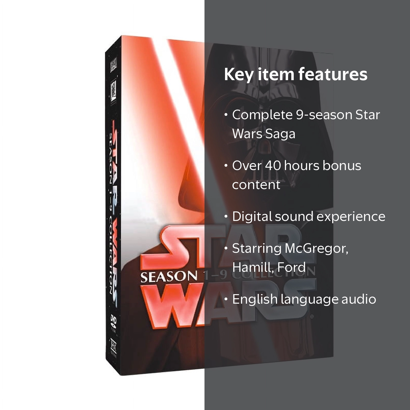 Star Wars Complete Movie Box Set: Jedi Series Saga Season 1-9 DVD