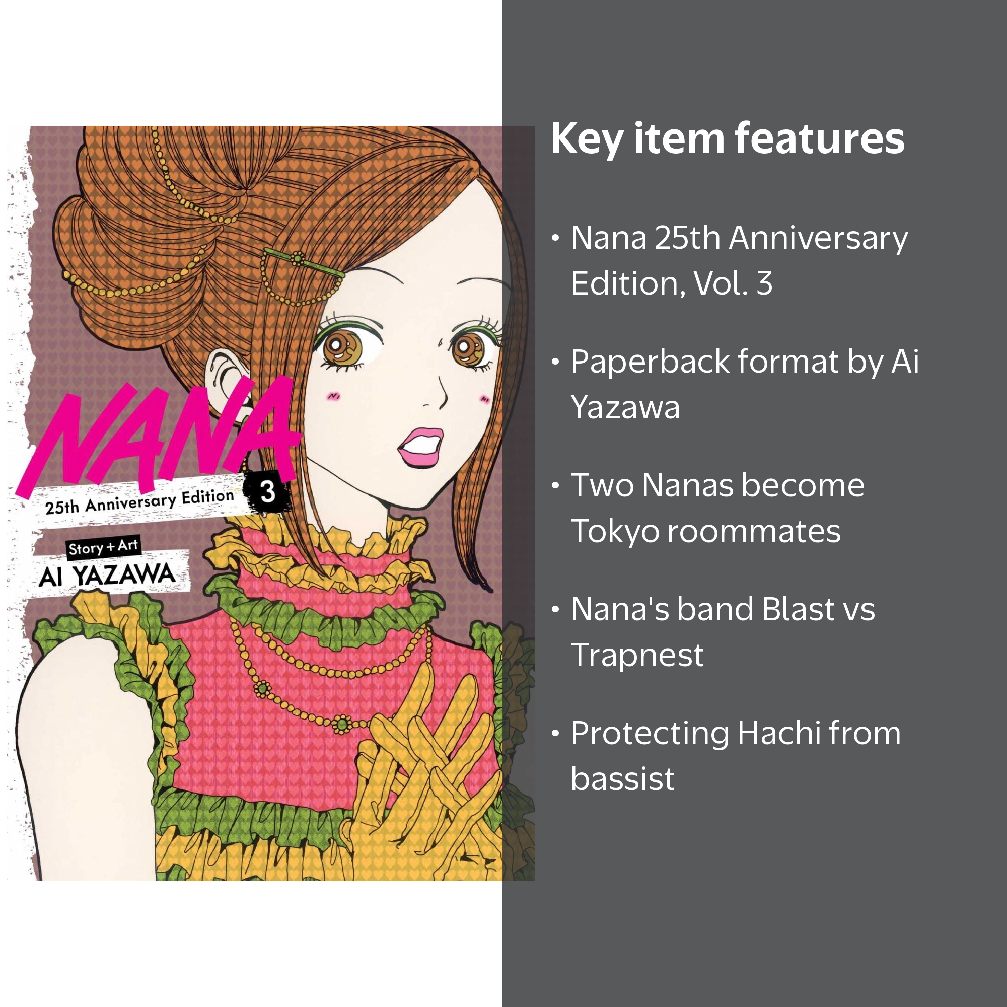 Nana 25th Anniversary Edition, Vol. 3 (Paperback) - Walmart.com
