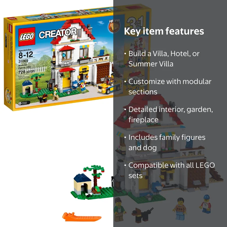 LEGO Creator 3in1 Modular Family Villa 31069 (728 Pieces