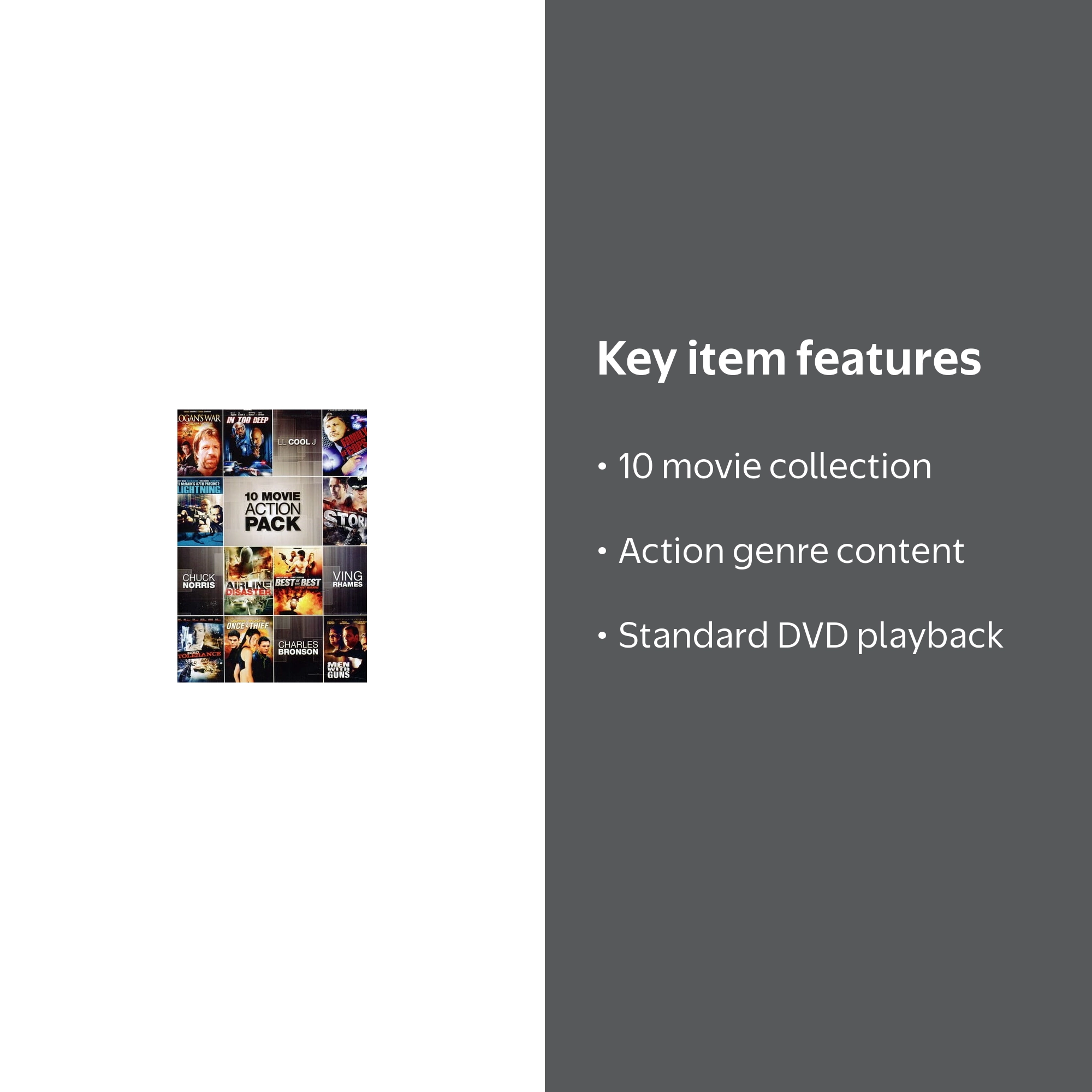 10-Movie Action Pack DVD - Walmart.com