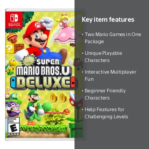 New Super Mario Bros. U Deluxe - Nintendo Switch - Walmart.com