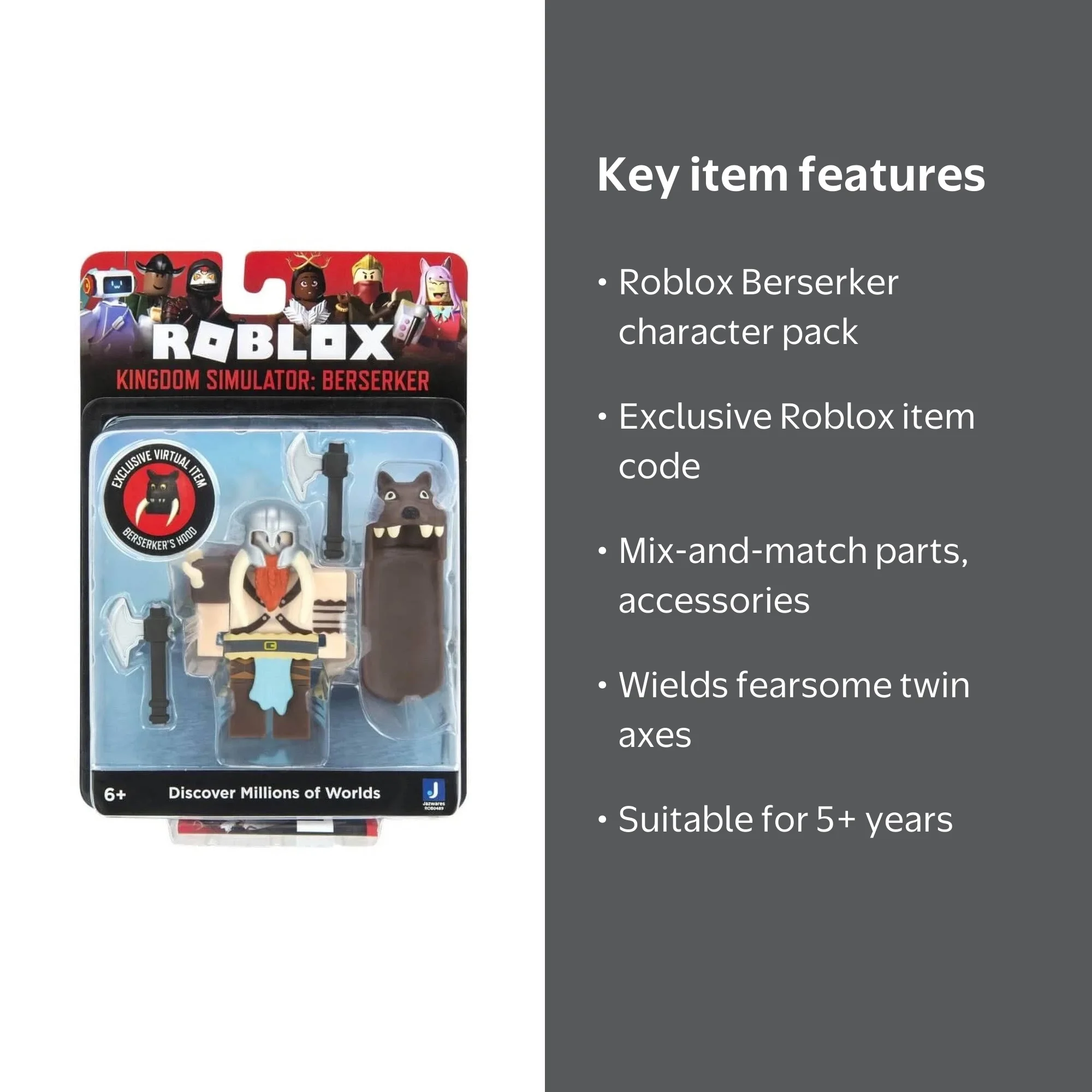 Roblox Action Collection - Kingdom Simulator: Berserker Figure