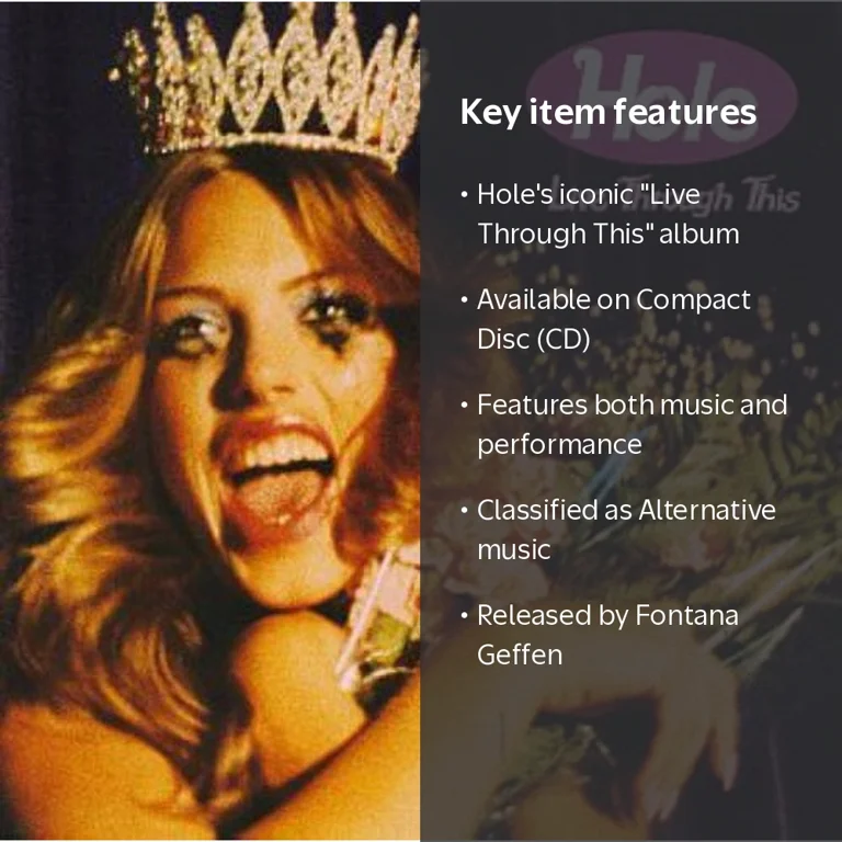 Fontana Geffen, Music & Performance, Hole Live Through This CD, 1