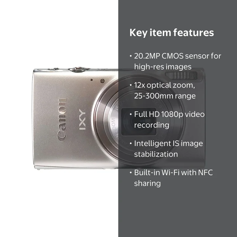 Canon Powershot IXY 650 / Elph 360 HS Digital Camera with WiFi