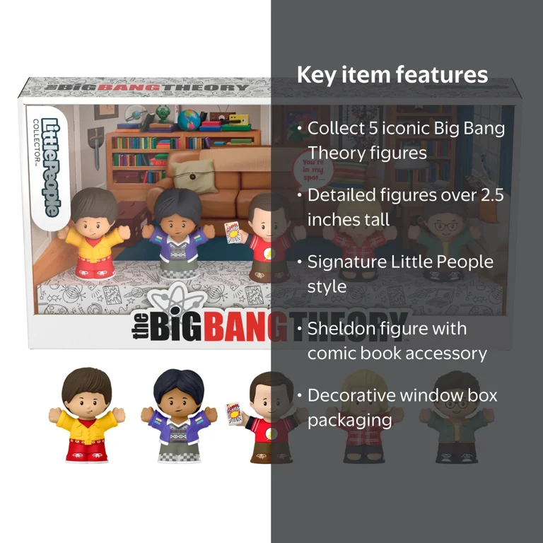 コミック・アニメ Little People The Big Bang Theory Little People Collector The Big Bang Theory TV Show Set, 5 Figures