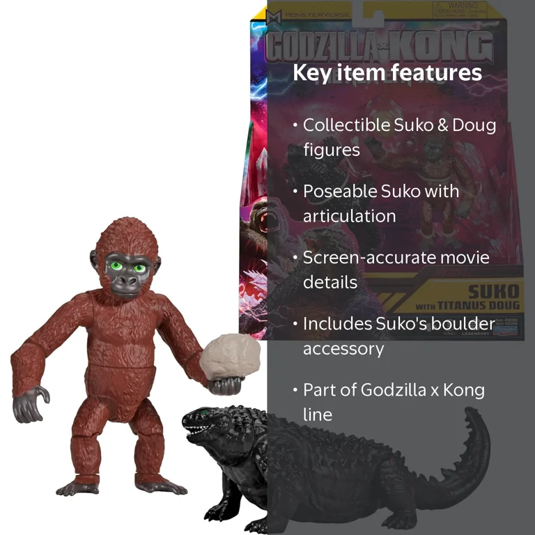 Godzilla x Kong: KING KONG 3.5-Inch SUKO WITH TITANUS DOUG Earth