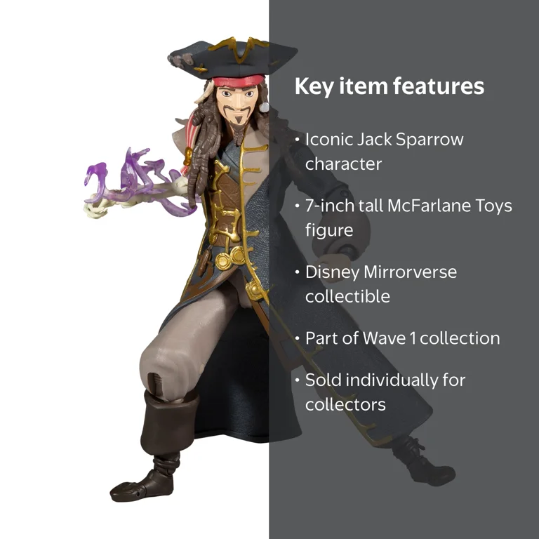 DISNEY MIRRORVERSE 7IN WV1 - JACK SPARROW - Walmart.com