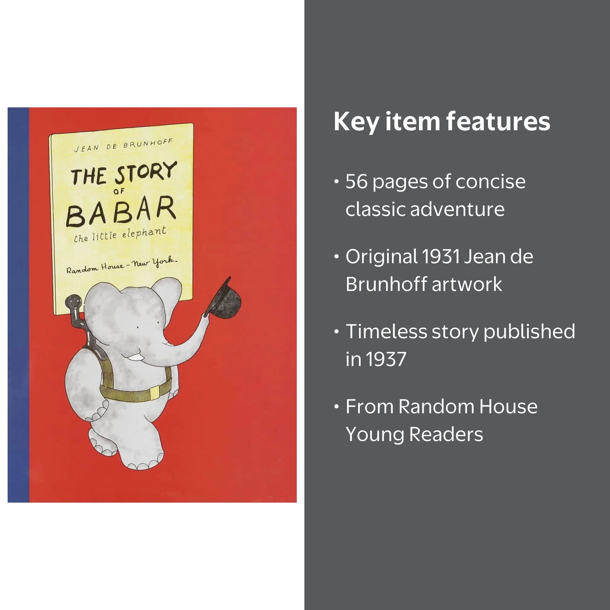 Babar The Story of Babar: The Little Elephant Hardcover - Walmart.com